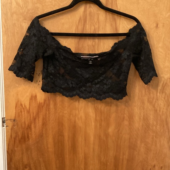 Vintage Victoria Secret Black Lace Top - Picture 5 of 5
